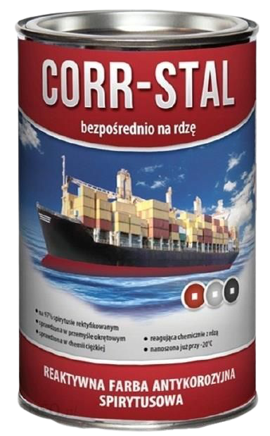 farba na rdzę   Corr-Stal Farba Na Rdzę Ocynk Aluminium Stal Metal Szara 1L